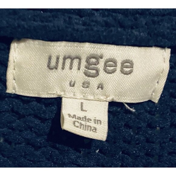 Umgee Sweater Womens Large Striped Chenille Long Cardigan Open Front Comfy Boho - Picture 4 of 6